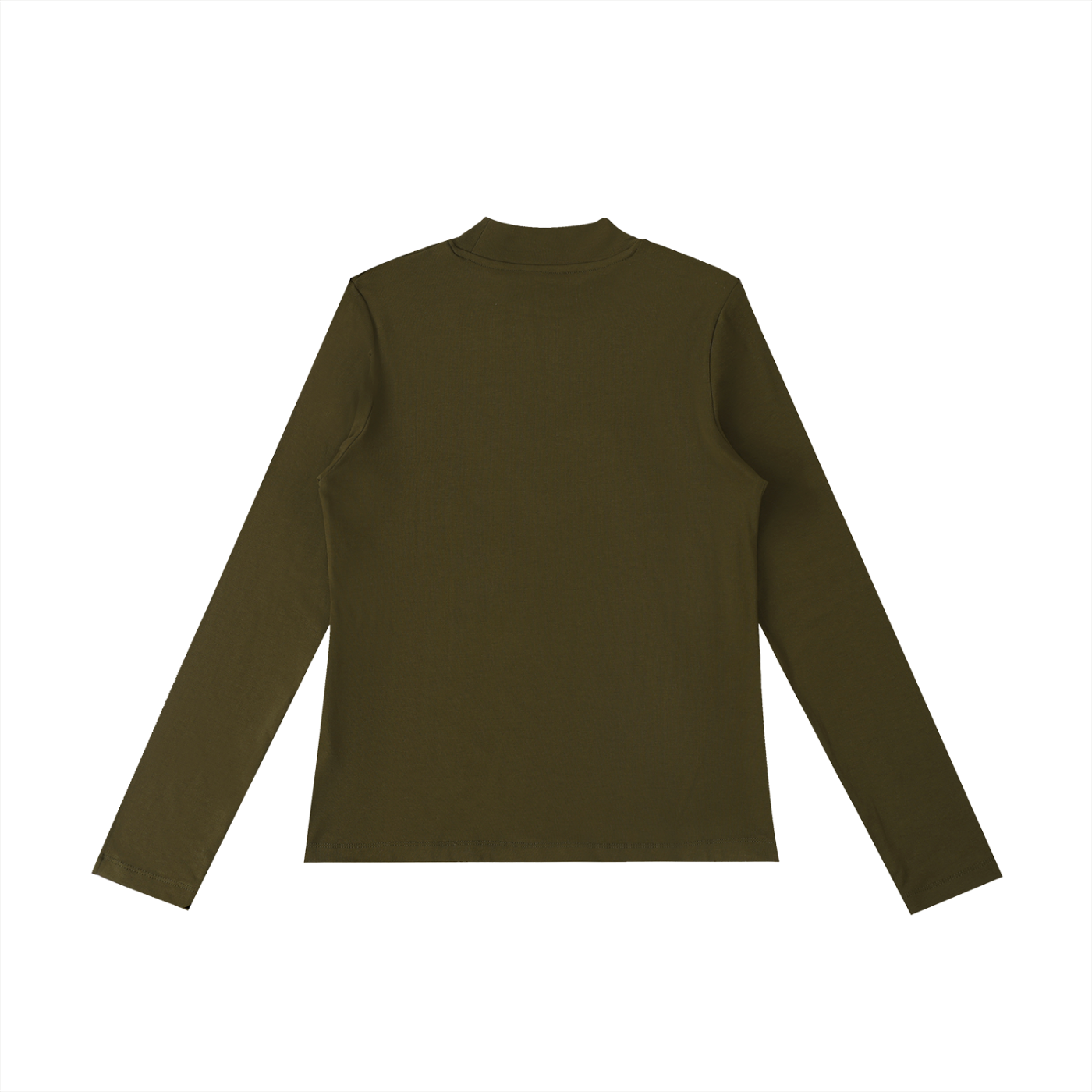 QE Essential Mock Neck Long Sleeve T-Shirt