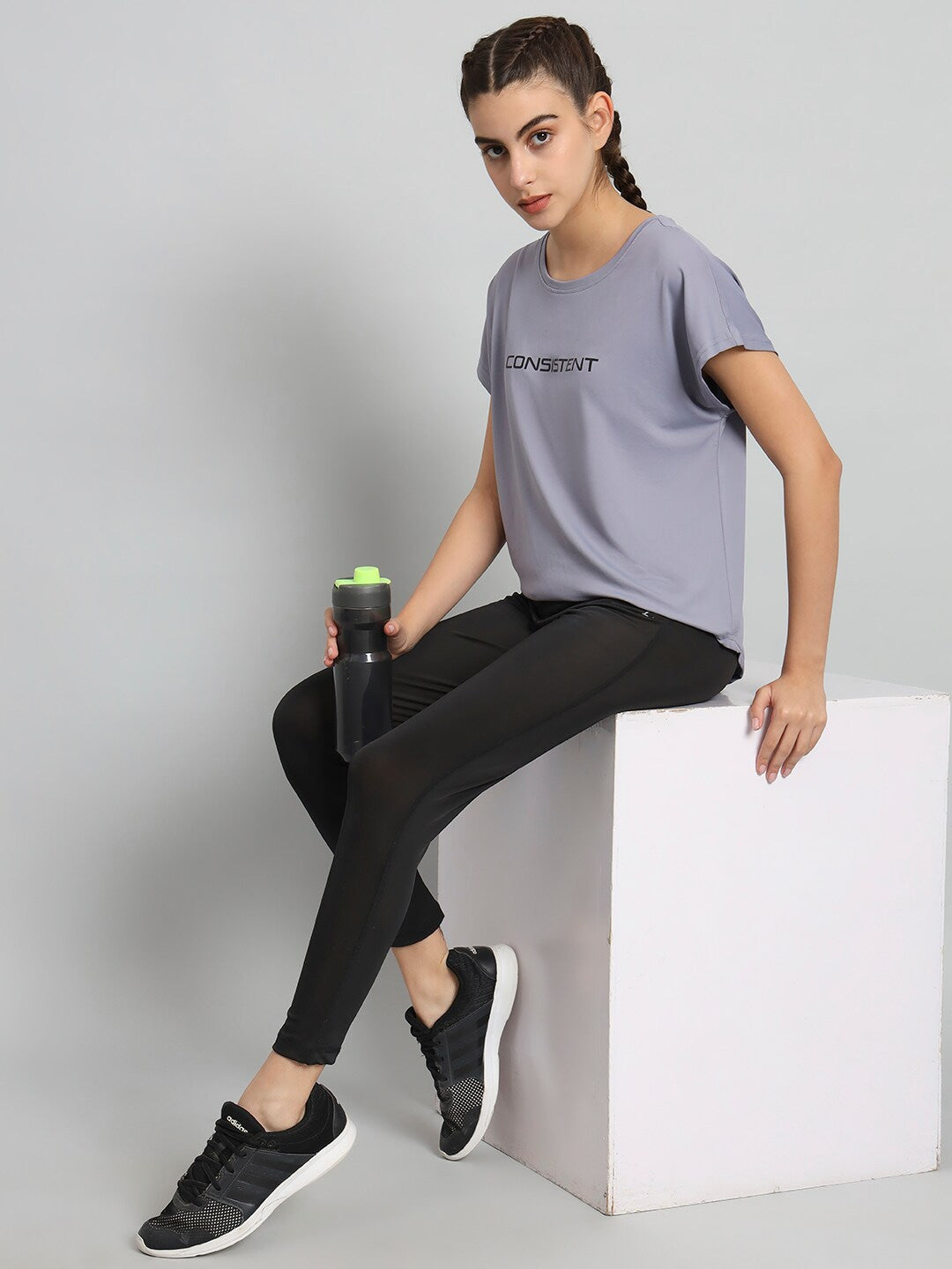 MKH Typography Printed Extended Sleeves Relaxed Fit Dri-FIT T-shirt