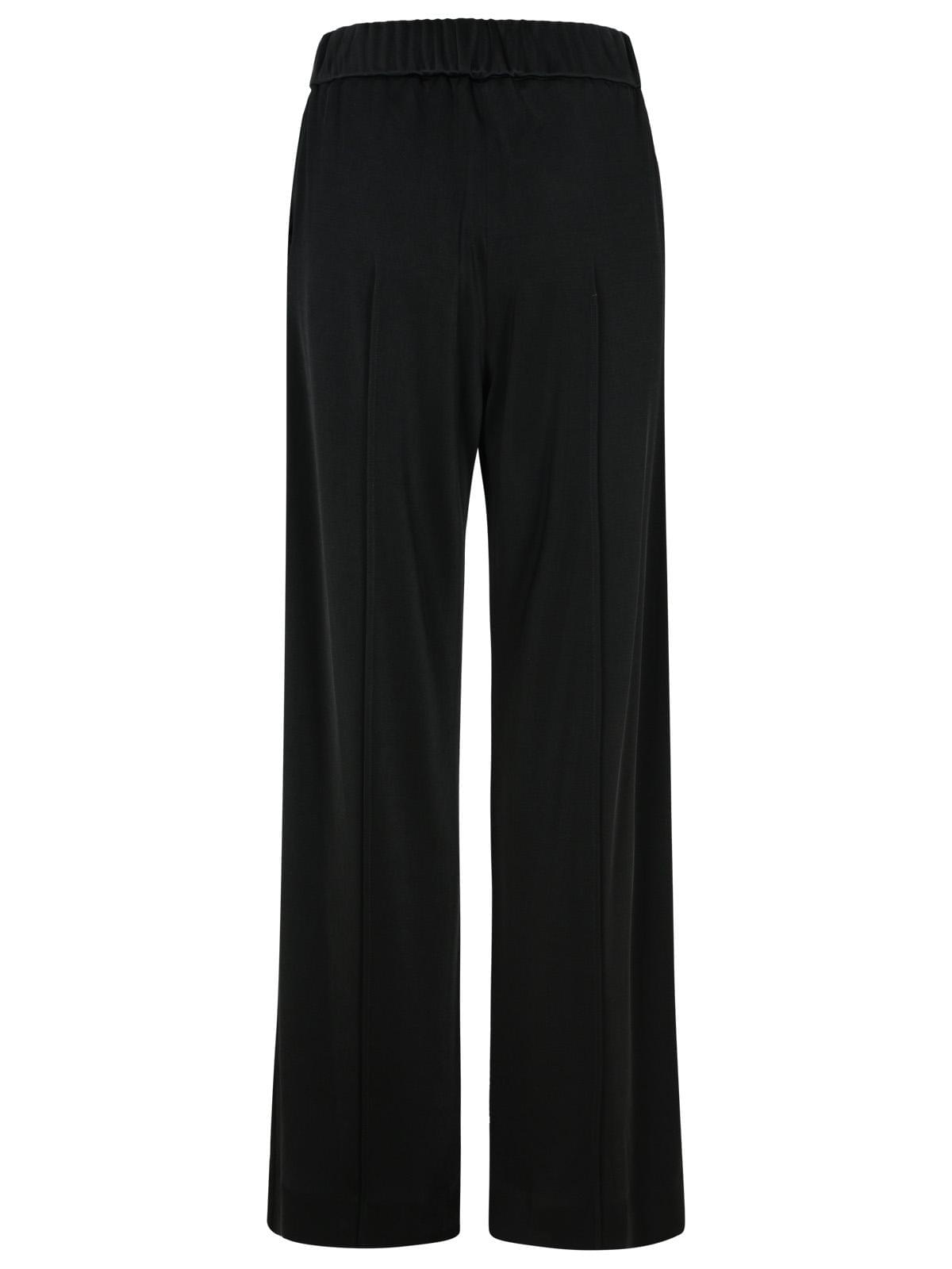 Jil Sander Black Viscose Trousers Women