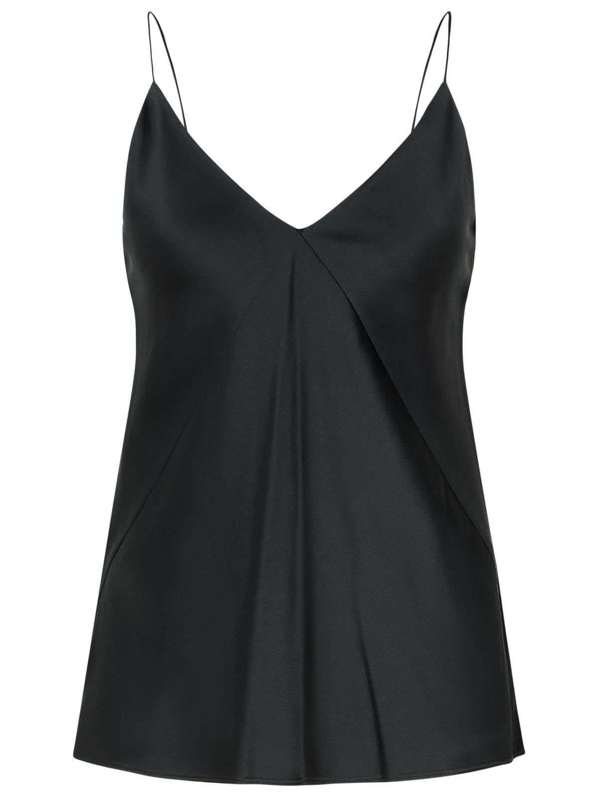 Max Mara 'Metello' Black Silk Top Women