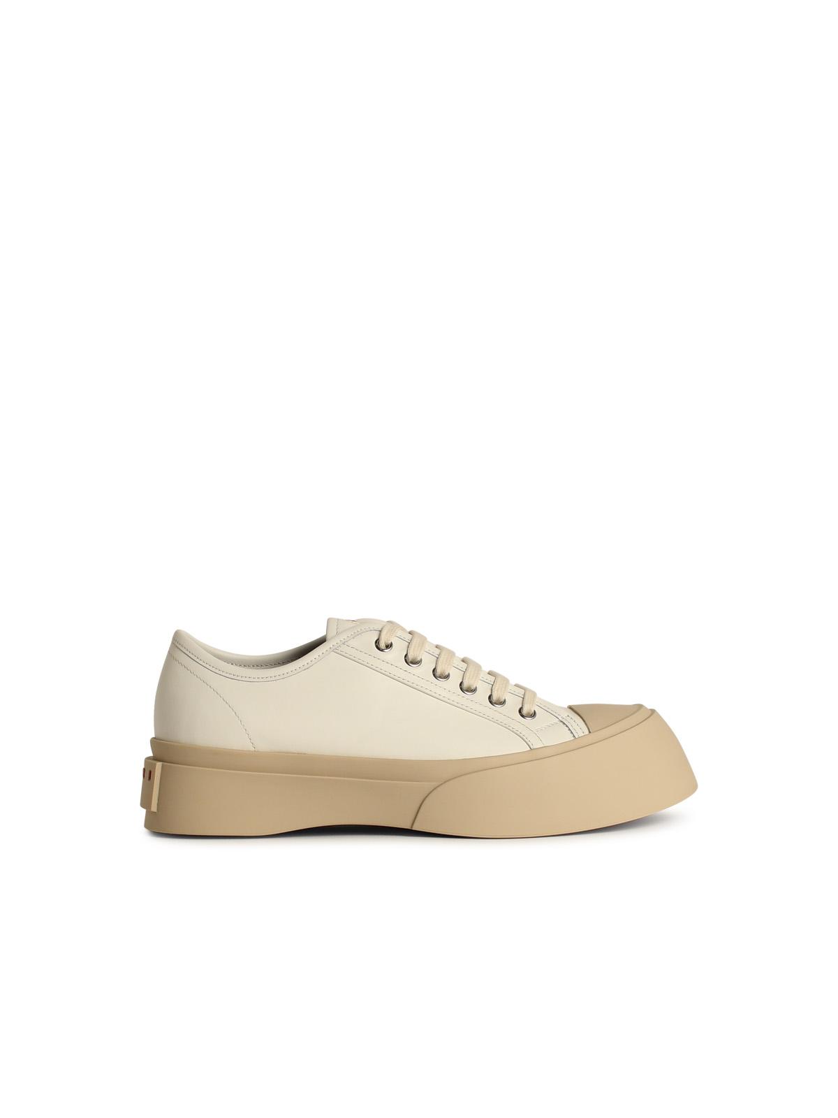 Marni White Leather Sneakers Men
