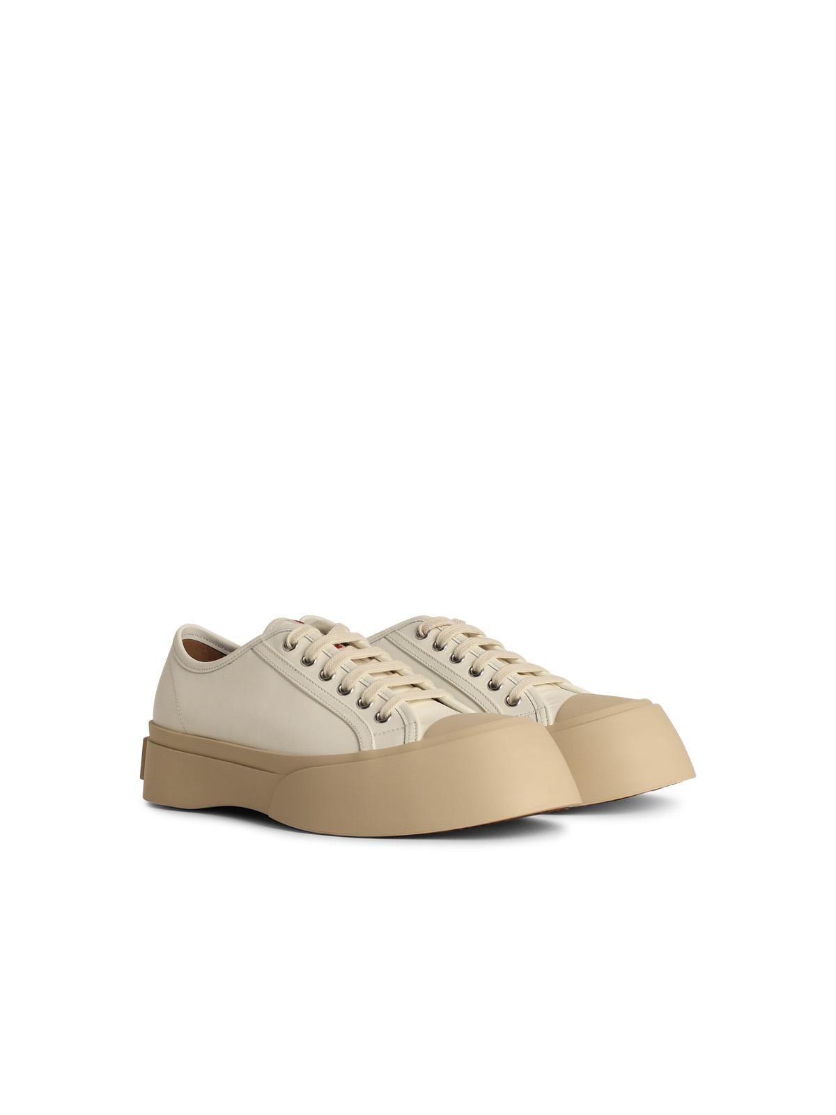 Marni White Leather Sneakers Men