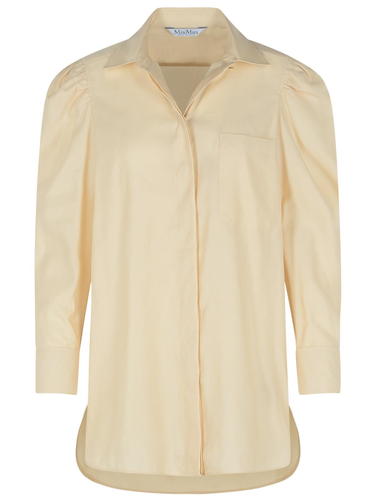 Max Mara 'Faraday' Cream Cotton Shirt Women