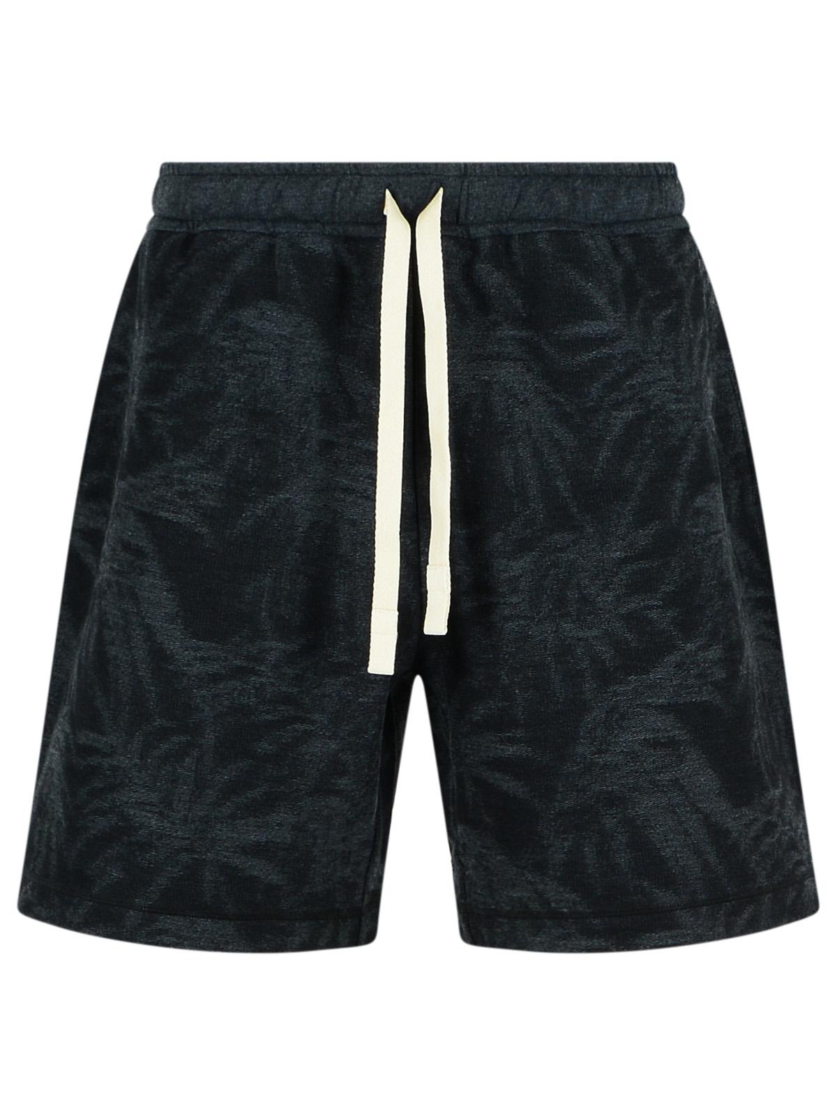 Palm Angels Black Cotton Bermuda Shorts Men