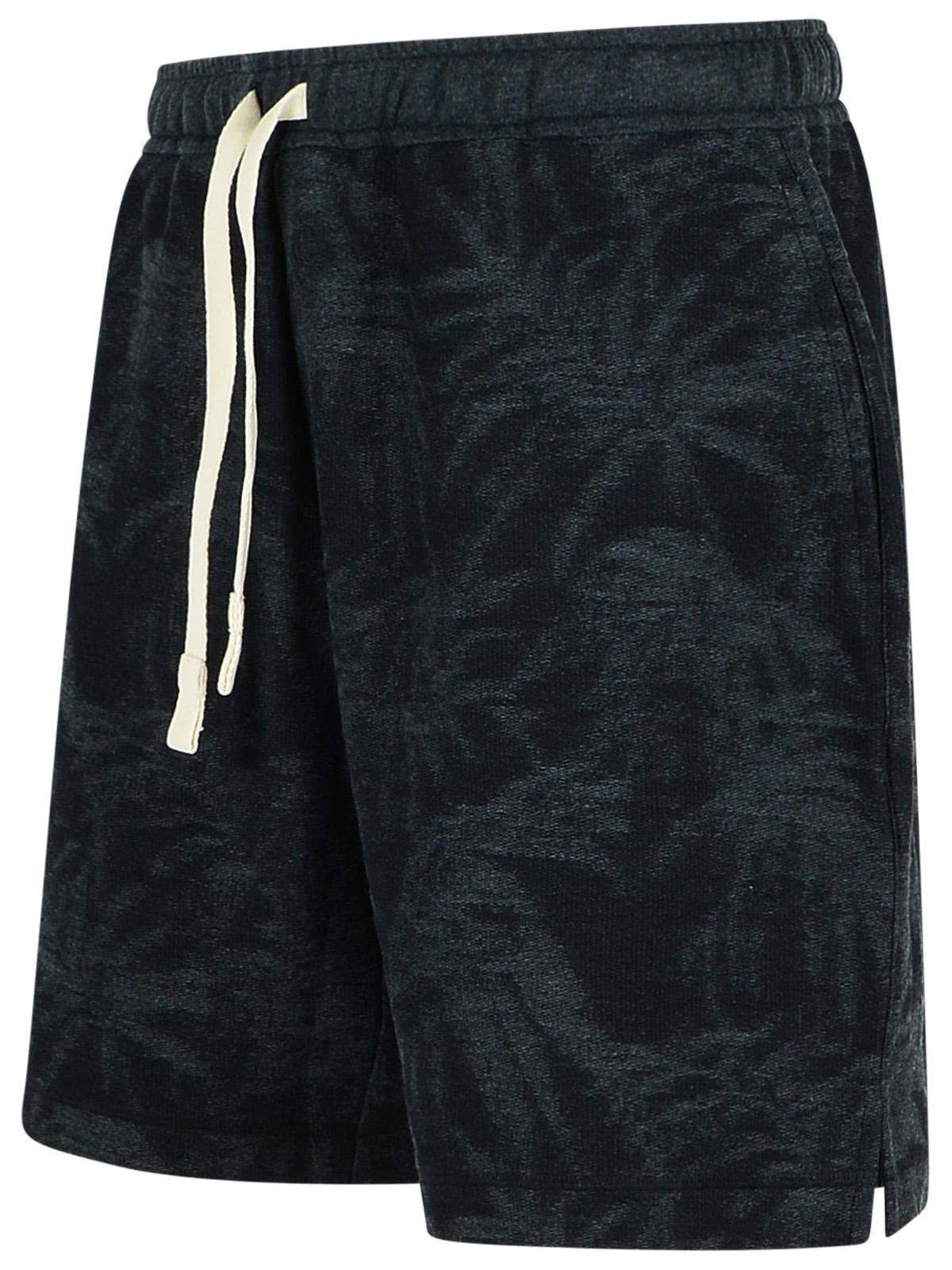 Palm Angels Black Cotton Bermuda Shorts Men
