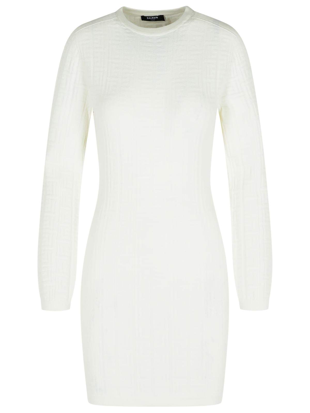Balmain White Viscose Blend Dress Women