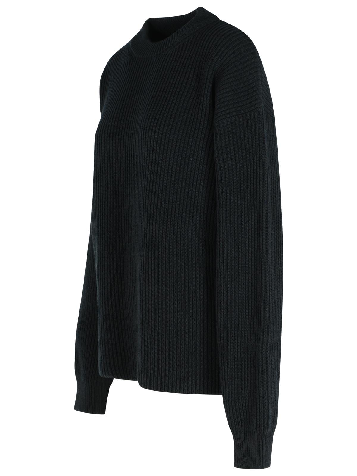 Jil Sander Black Wool Crew Neck Sweater Women