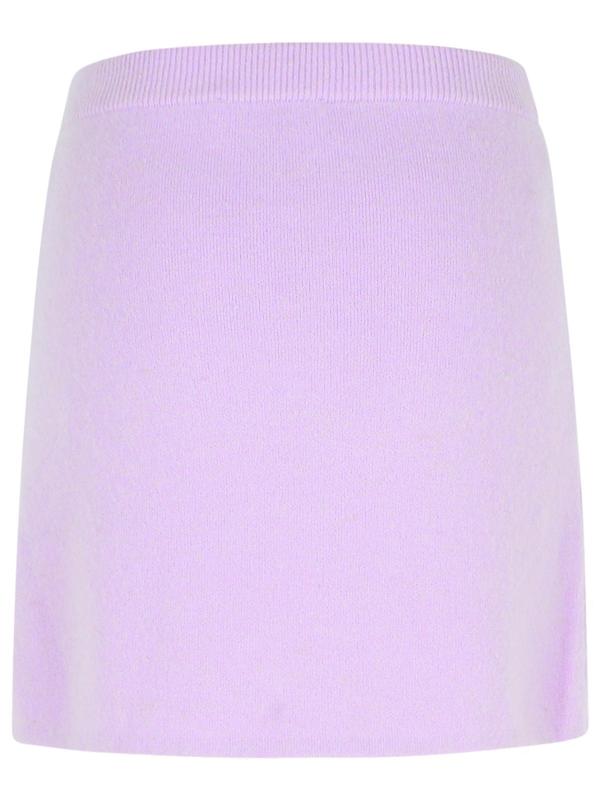Self Portrait 'Crystal' Skirt In Lilac Viscose Blend Women