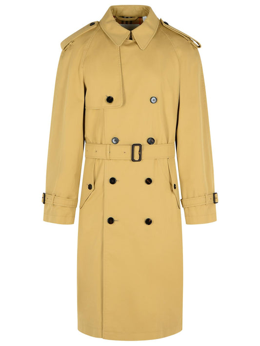 Burberry 'Highbury' Beige Cotton Trench Coat Men