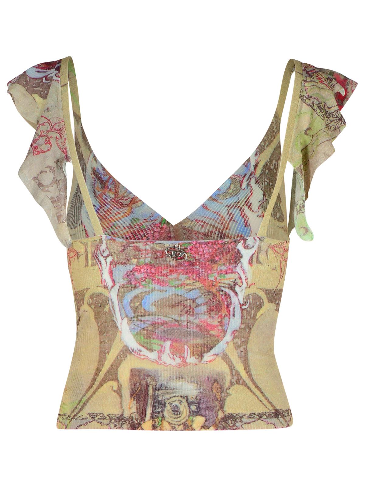 Diesel Fiore' Multicolor Cotton Blend Top Women