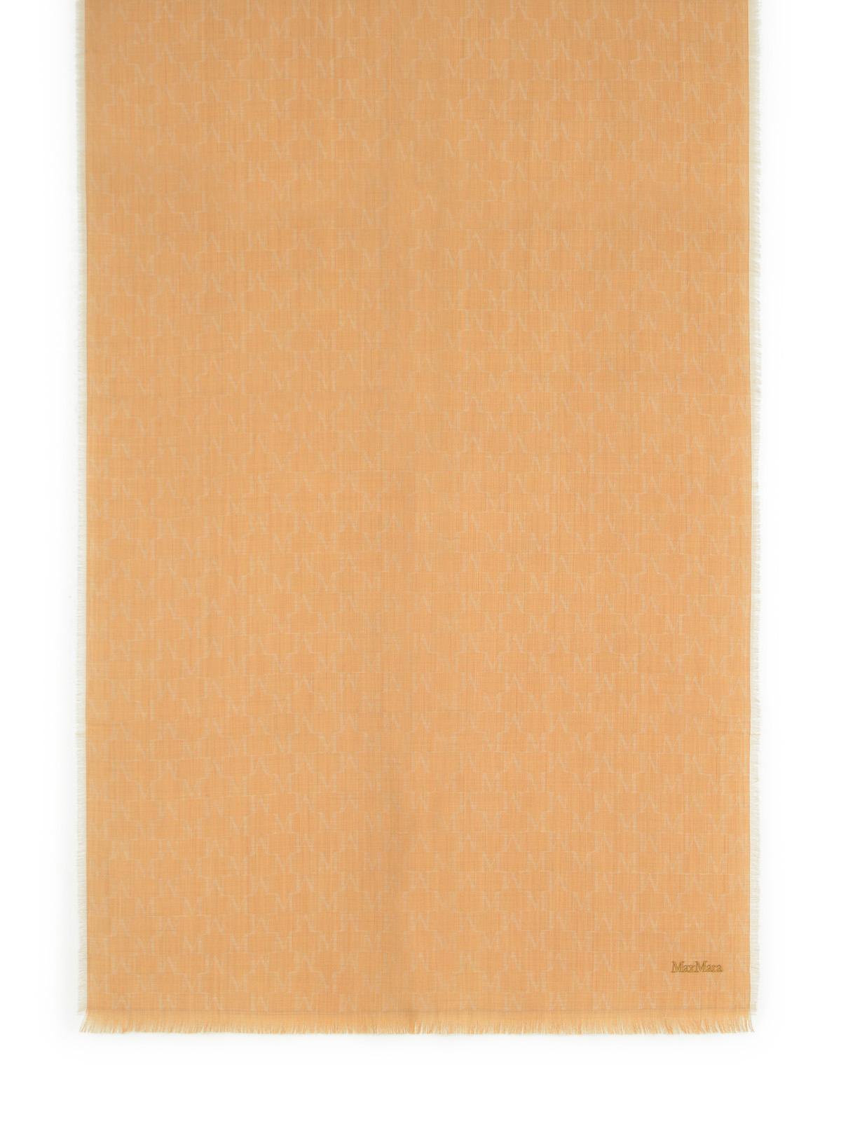 Max Mara 'Magico' Camel Virgin Wool Scarf Women