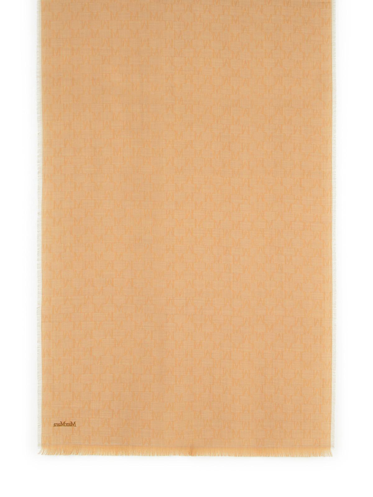 Max Mara 'Magico' Camel Virgin Wool Scarf Women