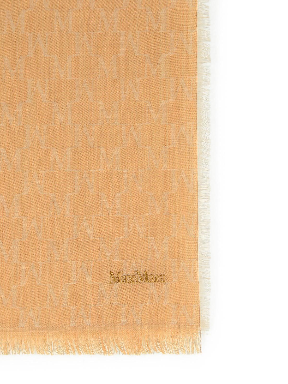 Max Mara 'Magico' Camel Virgin Wool Scarf Women