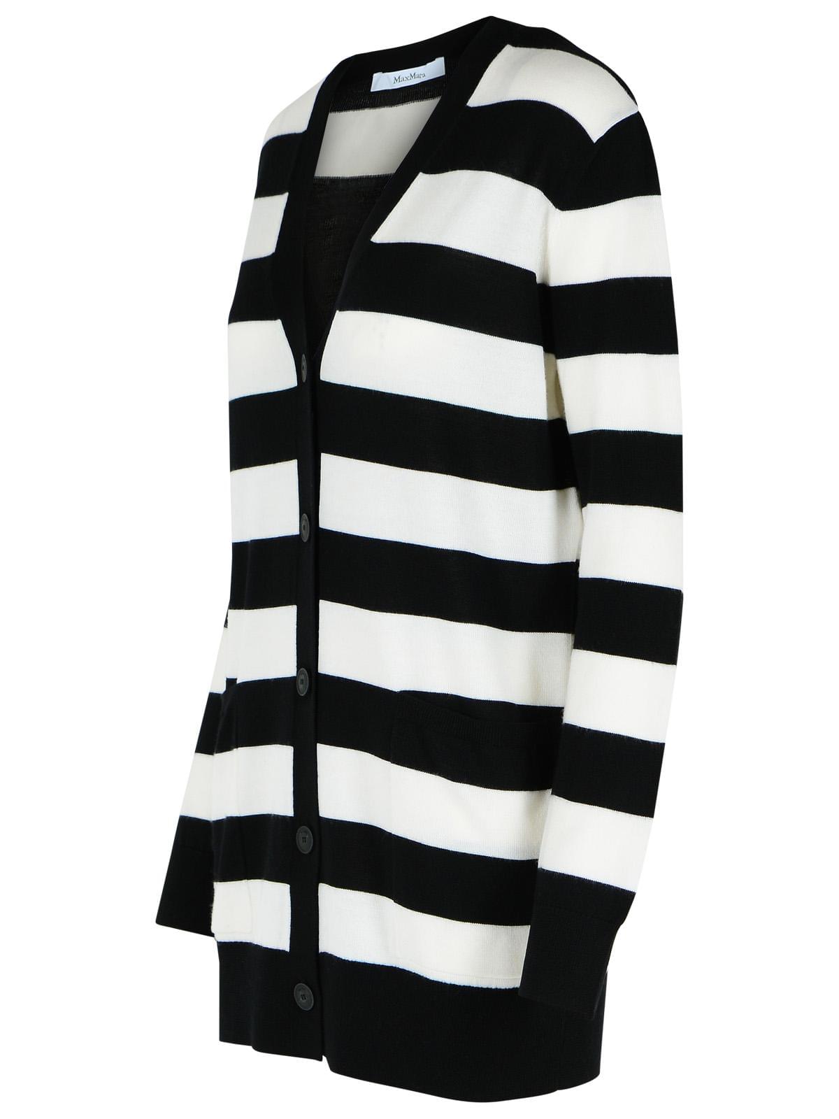 Max Mara 'Fiemme' Two-Tone Virgin Wool Cardigan Women