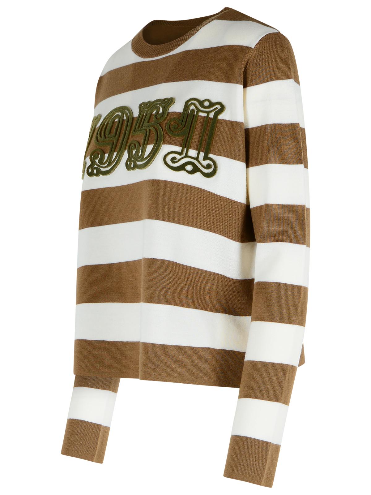 Max Mara 'Viterbo' Virgin Wool Hazelnut Sweater Women