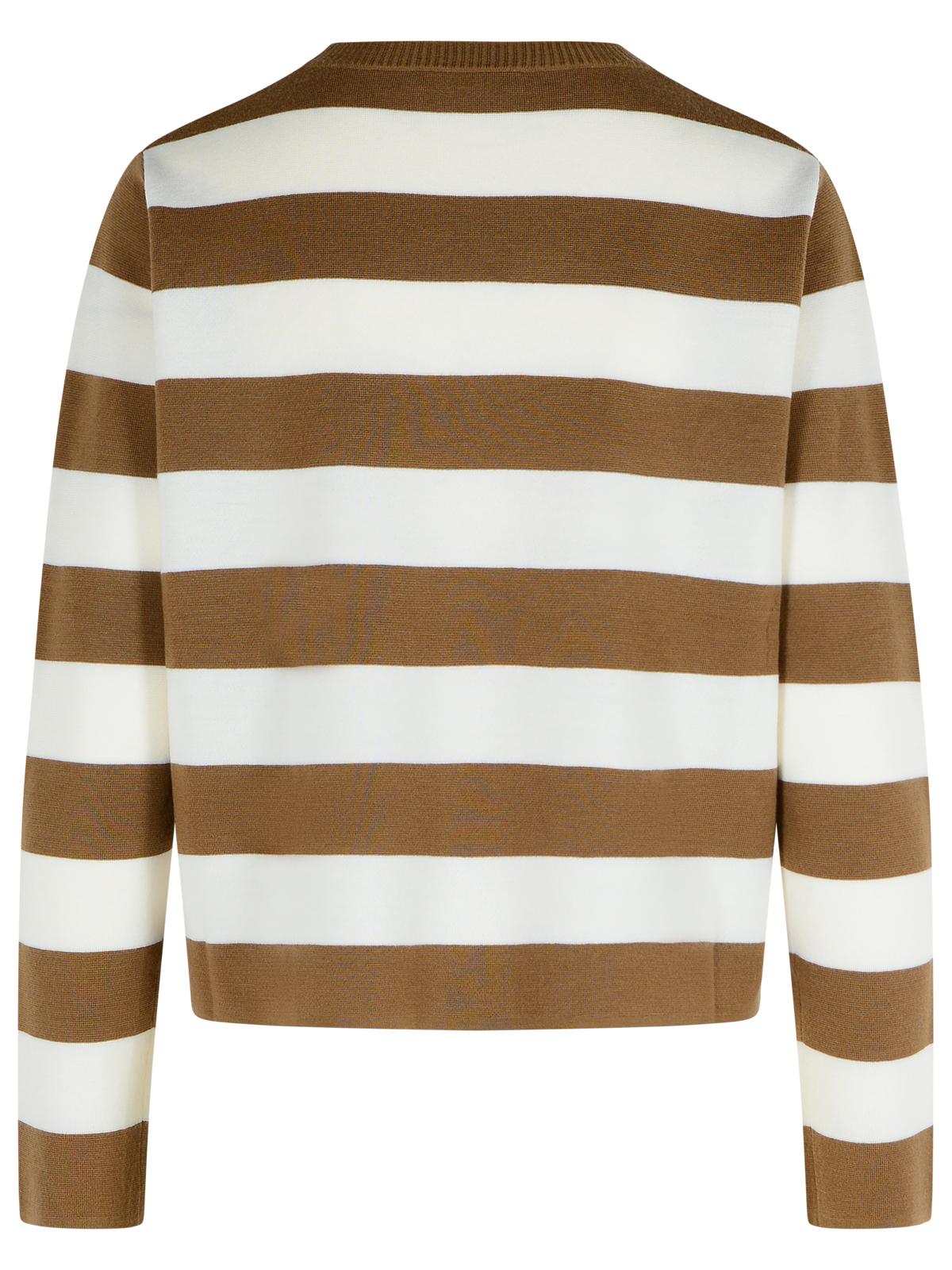 Max Mara 'Viterbo' Virgin Wool Hazelnut Sweater Women