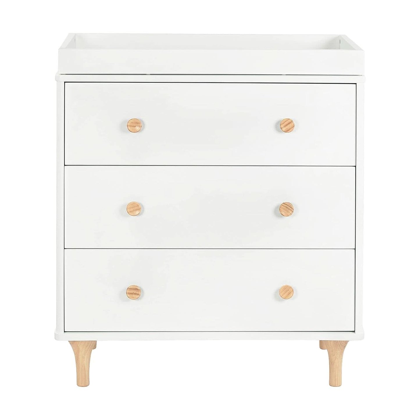 Lolly 3 Drawer Changer Dresser Removable Changing Tray White