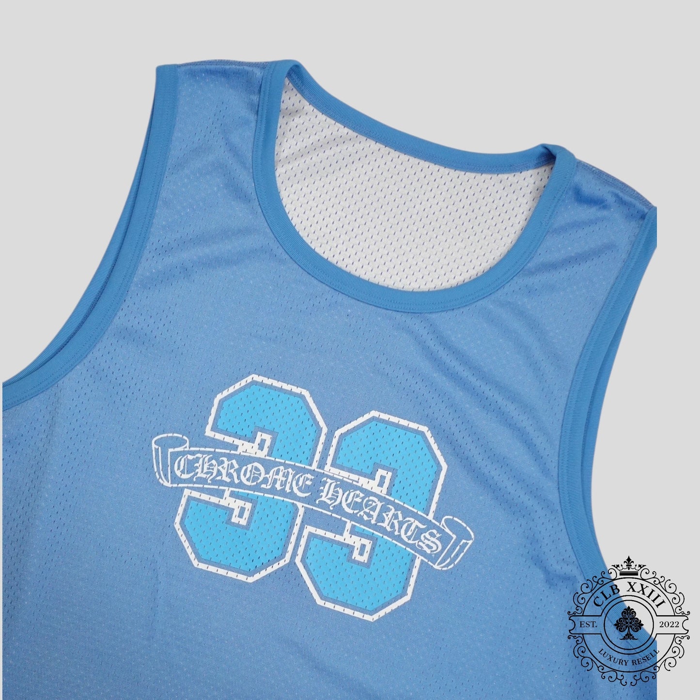 Chrome Hearts Chrome Hearts Reversible 33 Mesh Jersey in Blue