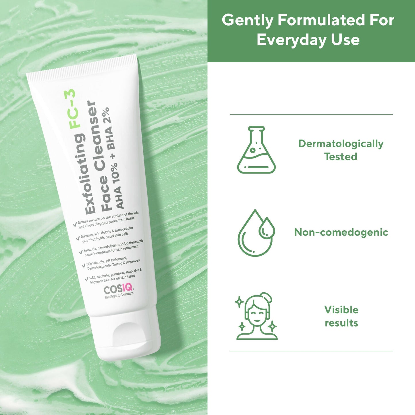 Cos-IQ FC-3 Exfoliating Face Wash