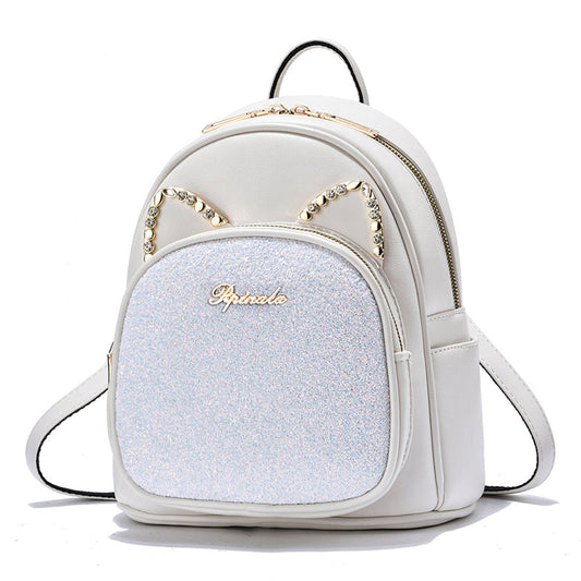 Large-Capacity Fashion All-Match Backpack New PU Leather Business Backpacks For Ladies And Girls Fashion Designer Teenage Girls Student School Bags