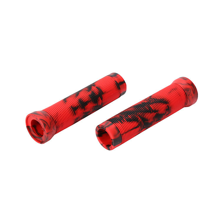 Durable Anti Slip Scooter Grips Soft Bike Handlebar Grips Anti-Slip Bicycle Grips Freestyle Cycling Grips Race Mountain Bike Handlebar Grips Single Lock-On Ring Collar Bicycle Handle Bar