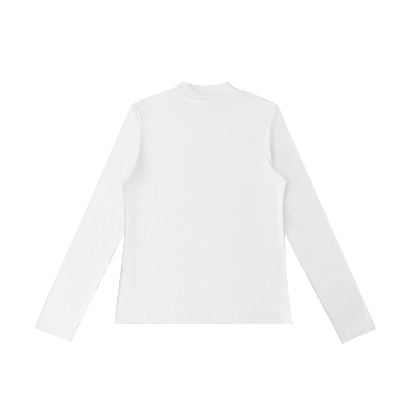 QE Essential Mock Neck Long Sleeve T-Shirt