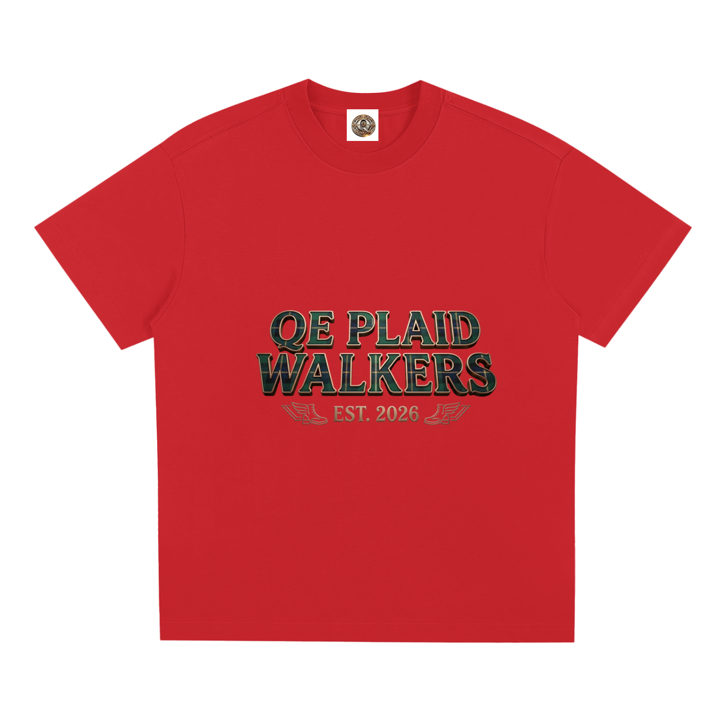 QE Plaid Walkers Quick-Dry Cooling T-Shirt
