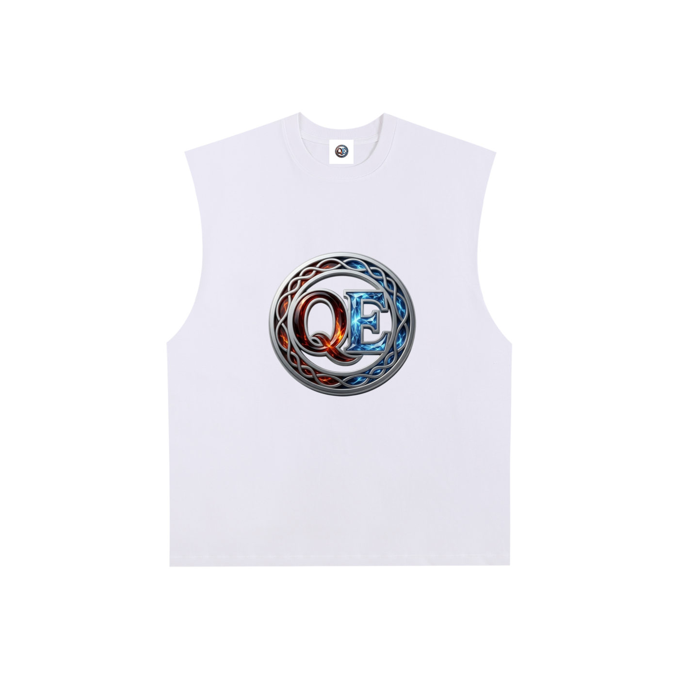 QE Ring Raw Edge Cotton Tank Top