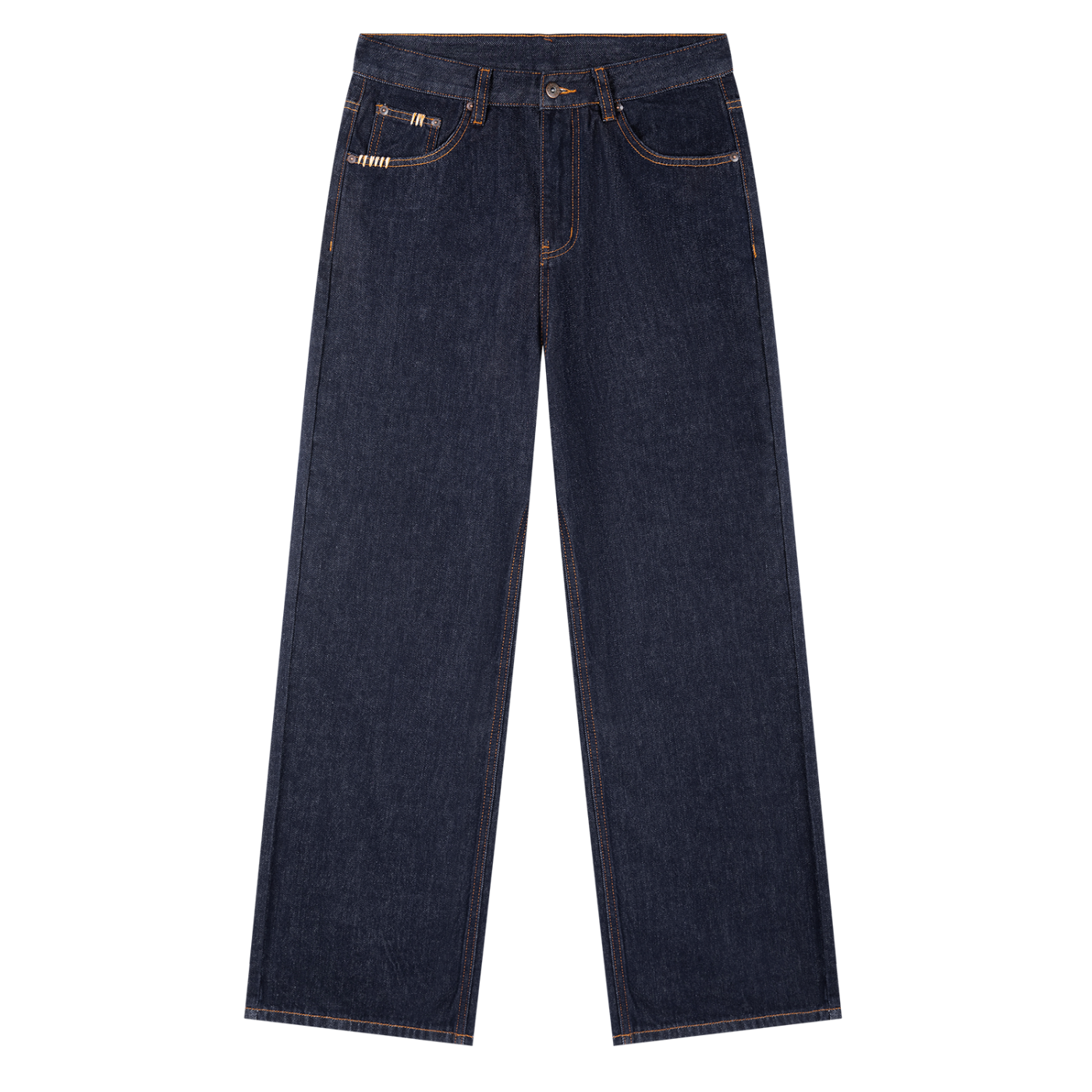 QE Diablo Heavyweight Straight Leg Denim Jeans