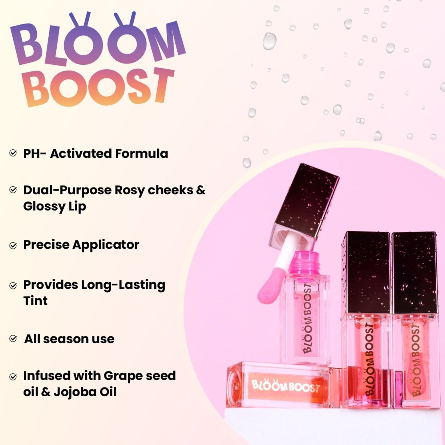 Matt Look Bloom Boost Magic Lip & Cheek Oil - Pink Delight