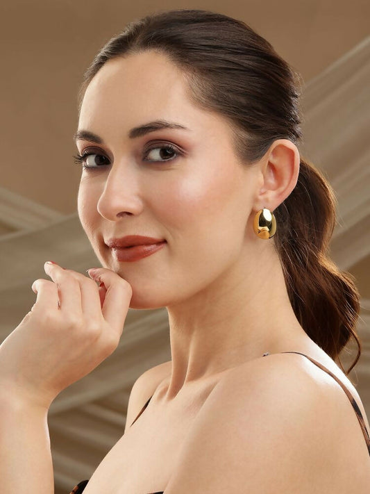 Golden Drop Earrings - Ruby Raang