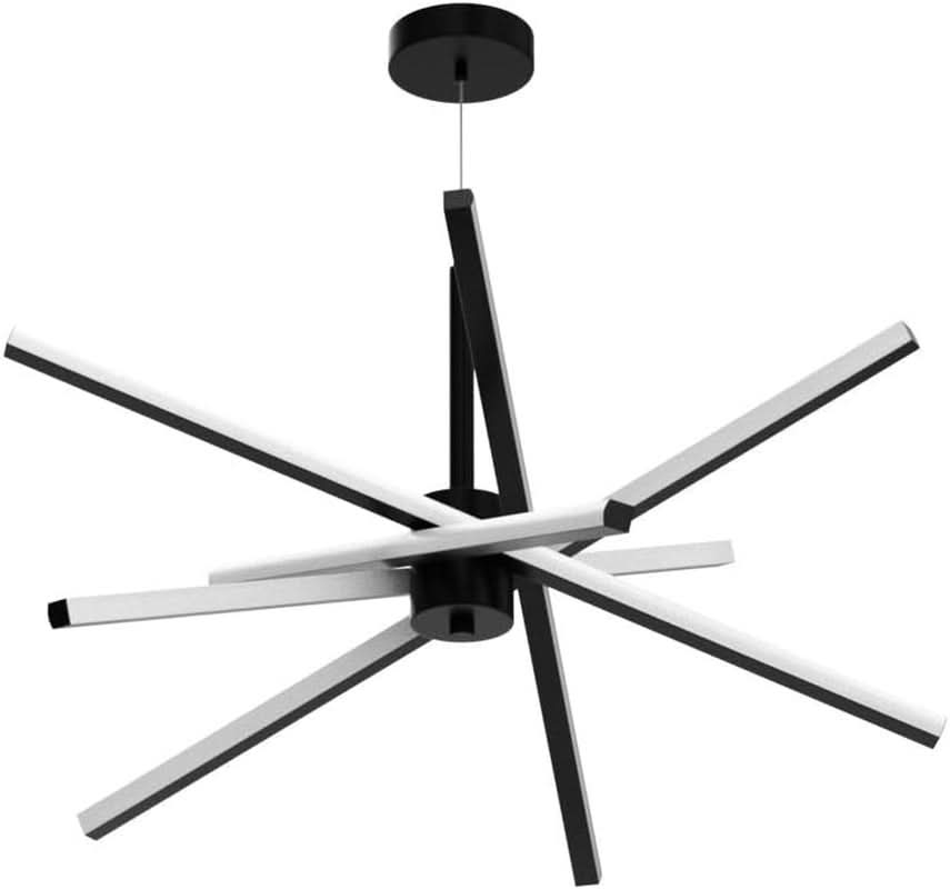 Black 31.5 Inch Modern Sputnik LED Chandelier Lighting