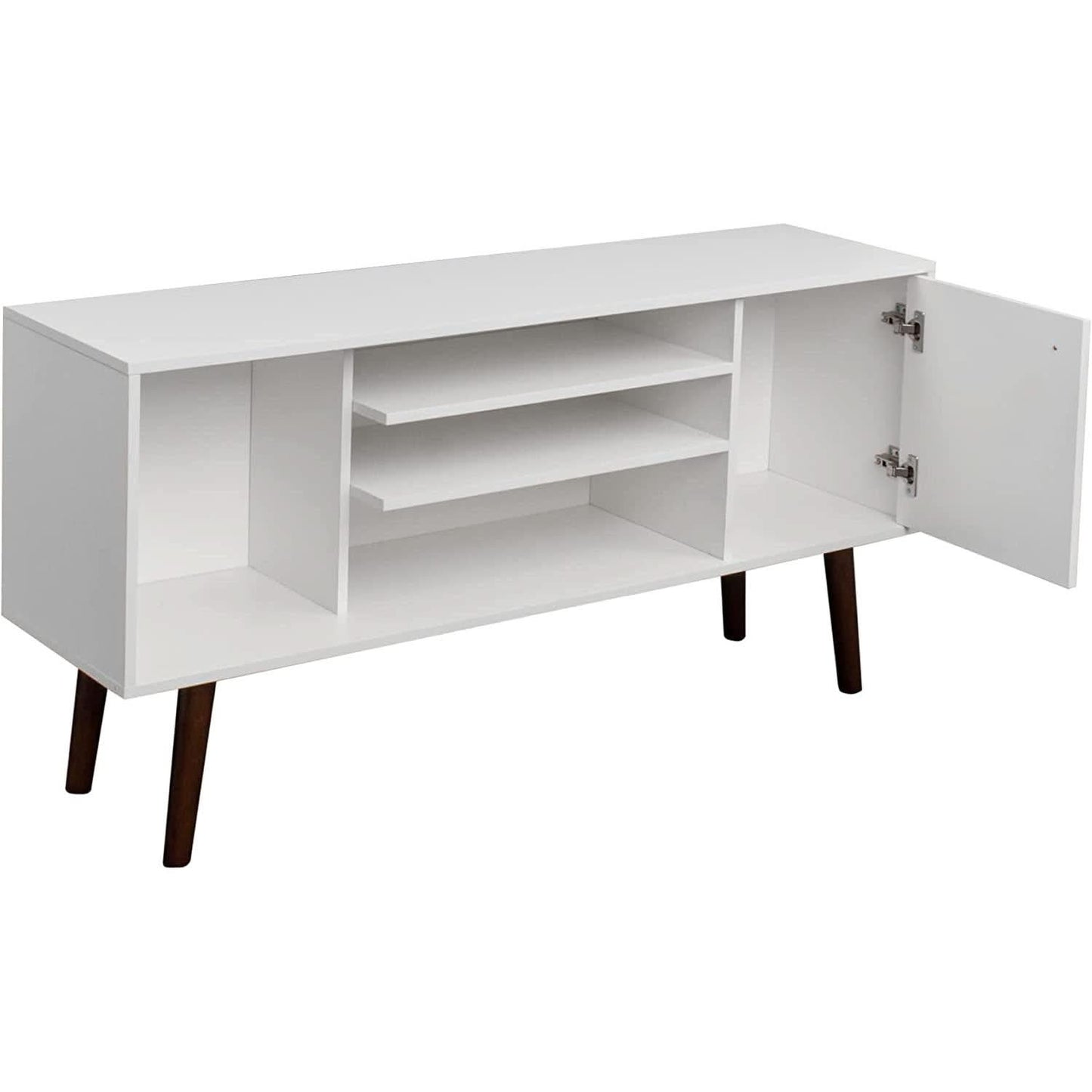 Farmhouse TV Stand for 65 Inch TVs With Storage Cabinet