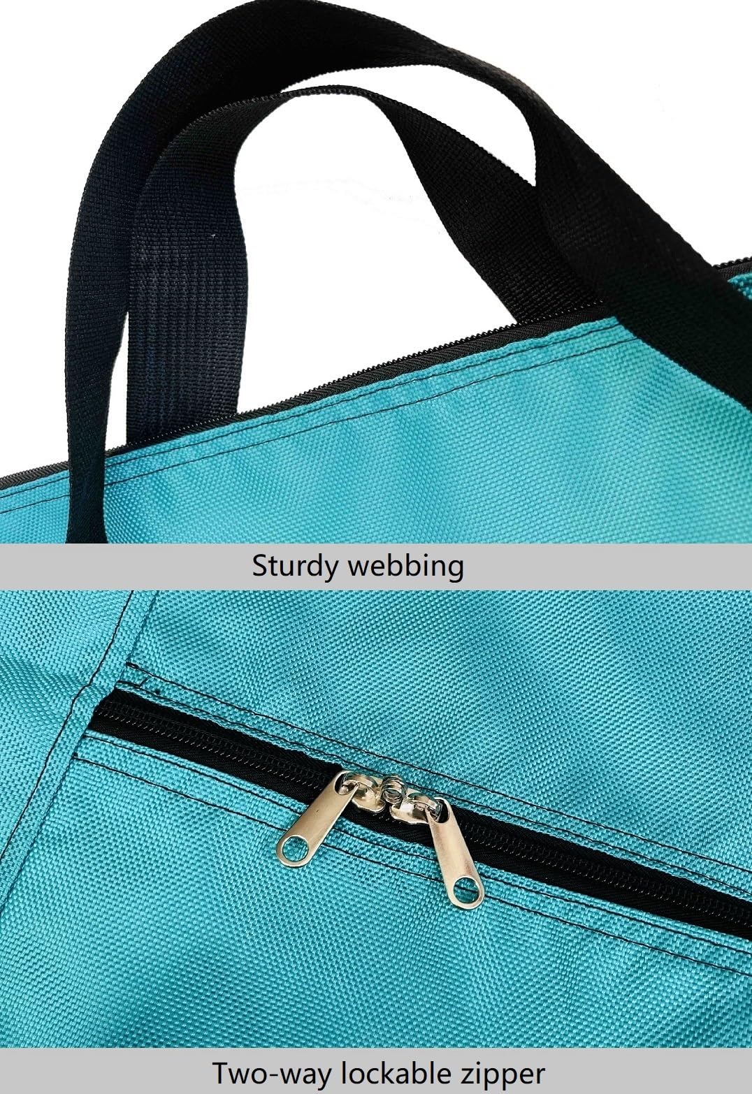 DoYiKe Extra Large Foldable Travel Duffle Bag Turquoise 35"L x 11.8"W x 19"H