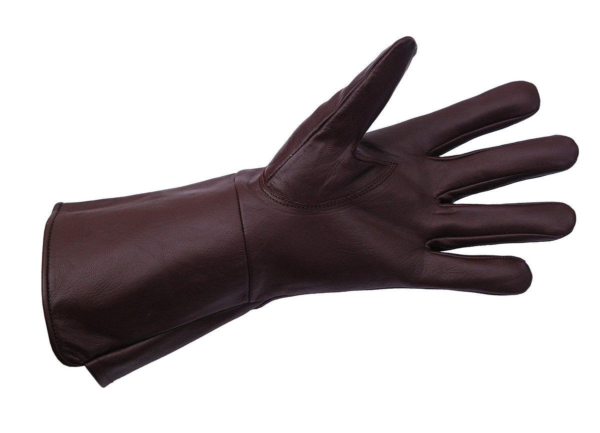 Genuine Leather Gloves, Brown, XX-Large