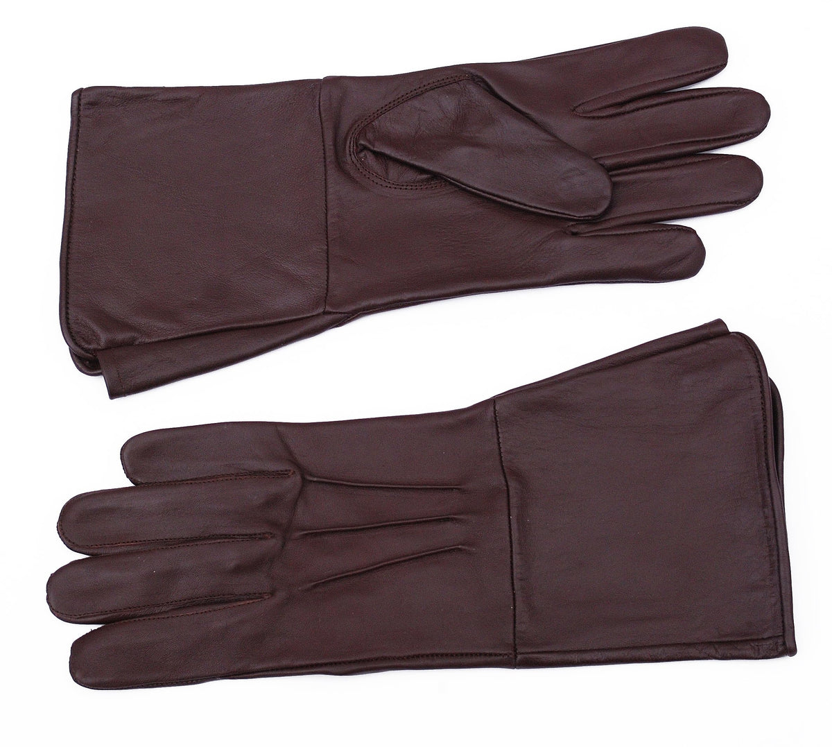 Genuine Leather Gloves, Brown, XX-Large