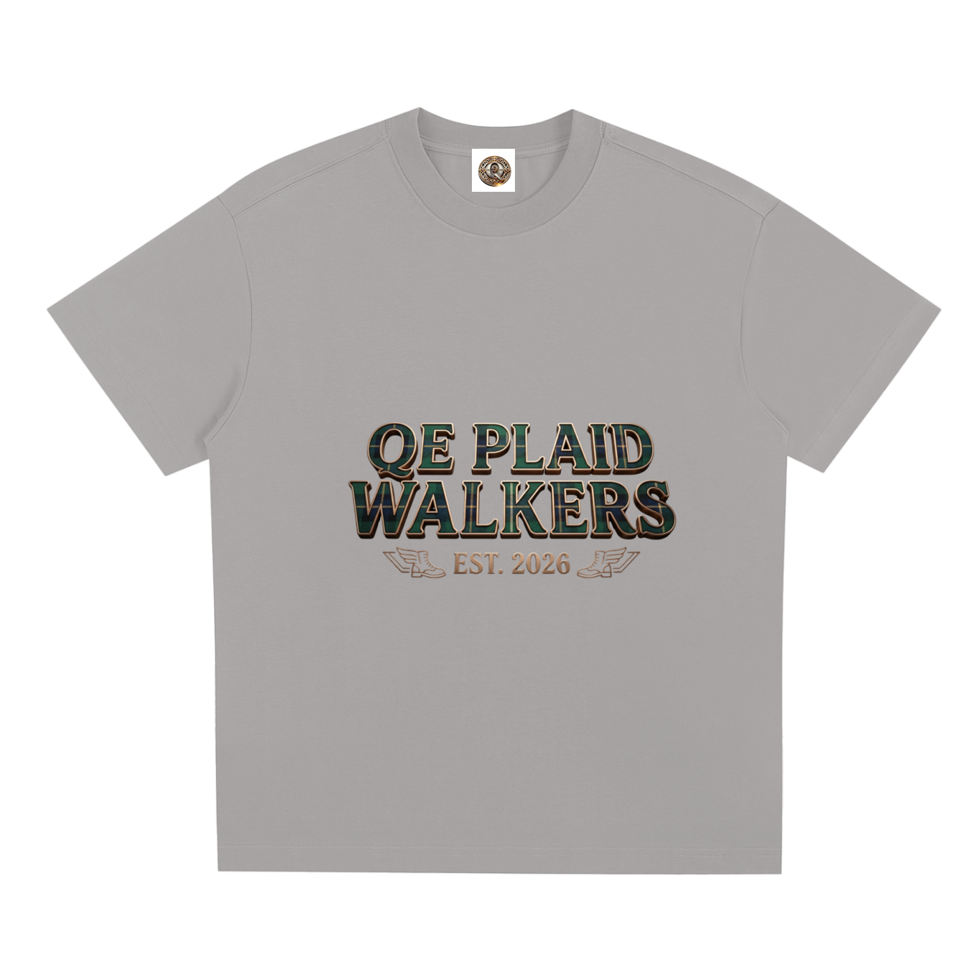QE Plaid Walkers Quick-Dry Cooling T-Shirt