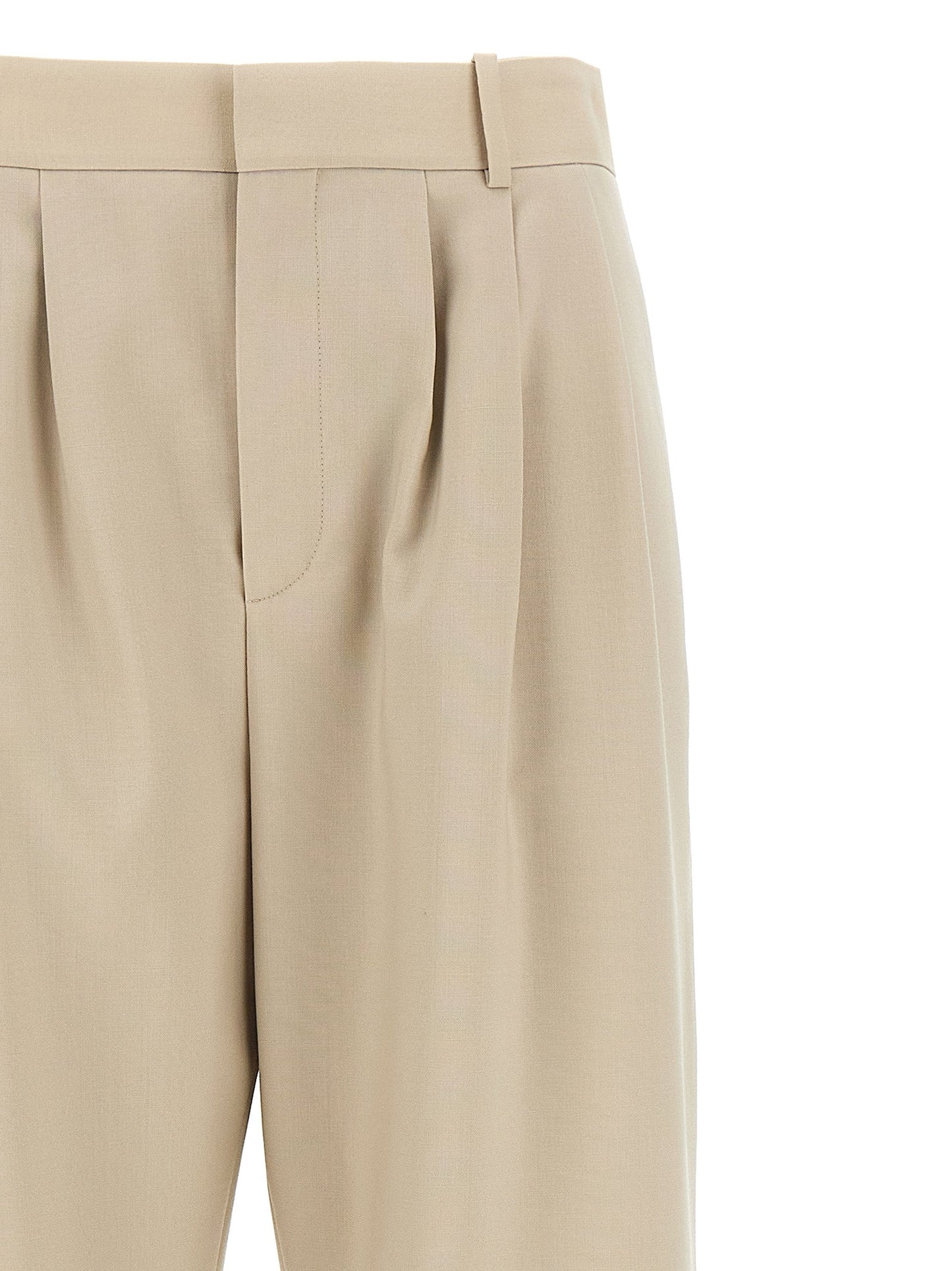 Saint Laurent Women Pleat Pants
