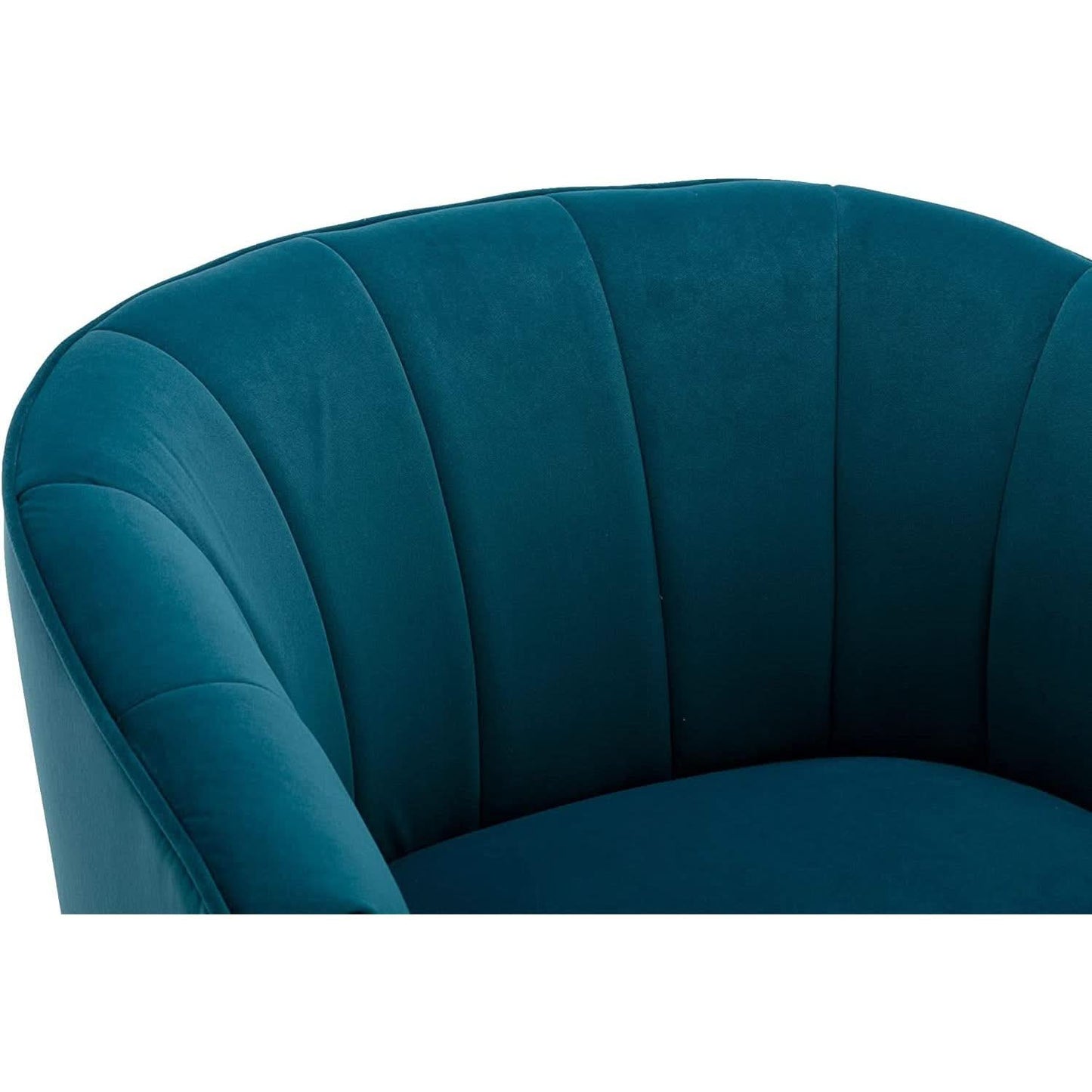 Teal Velvet Accent Chair With Golden Legs Ultra Plush