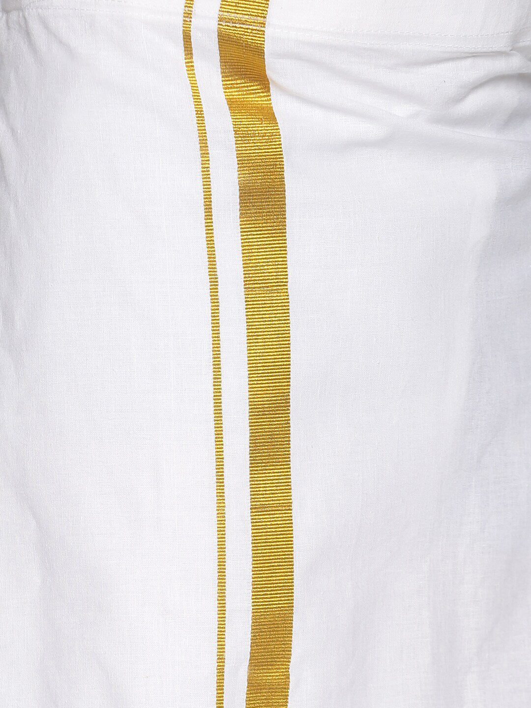Sethukrishna Boys Pink & White Pure Cotton Shirt with Dhotis