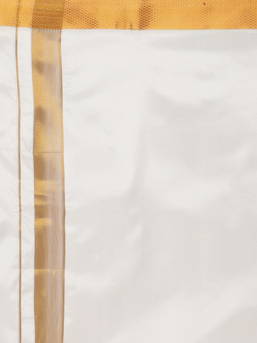 Sethukrishna Men Cream-Coloured Solid Dhoti
