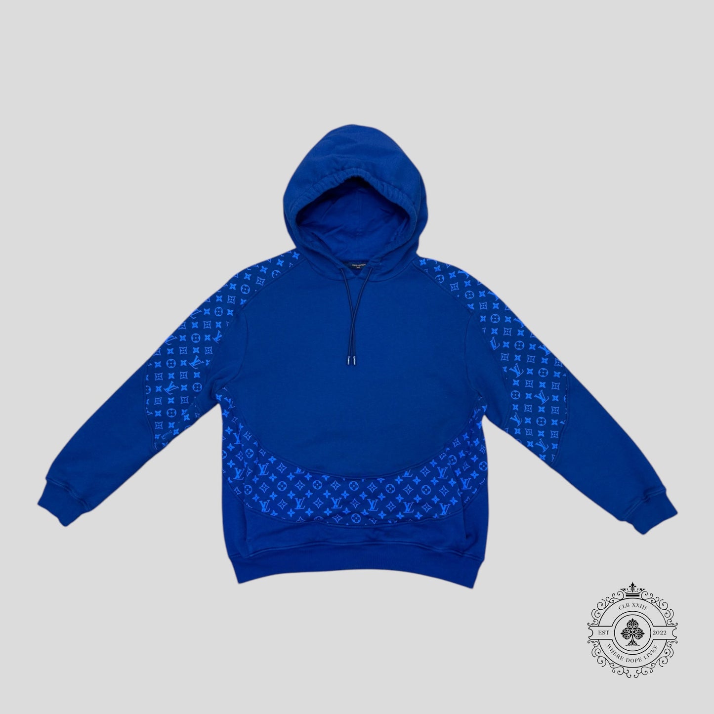 LOUIS VUITTON MONOGRAM CIRCLE CUT HOODIE - OCEAN