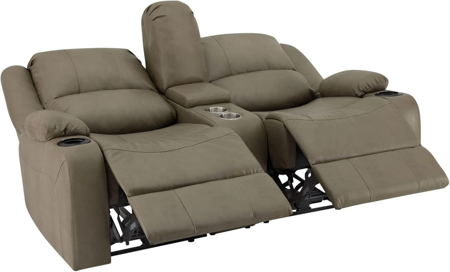 67 Inch Putty Powered RV Wall Hugger Recliner Sofa