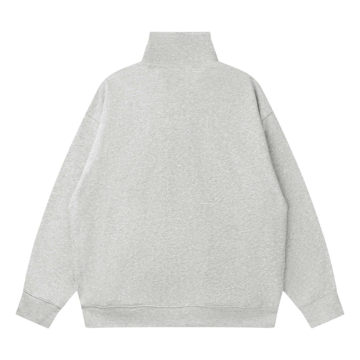 QE Plaid Walkers Quarter-Zip Drop Shoulder Sweatshirt