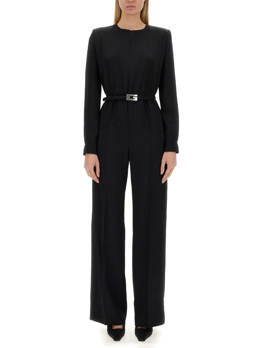 Gucci Women Viscose Jumpsuit With Belt