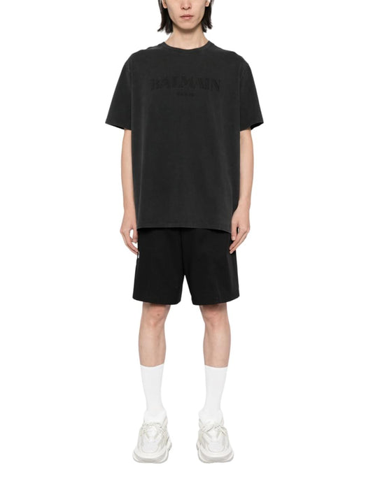 Balmain Men T-Shirt With Vintage Balmain Embroidery