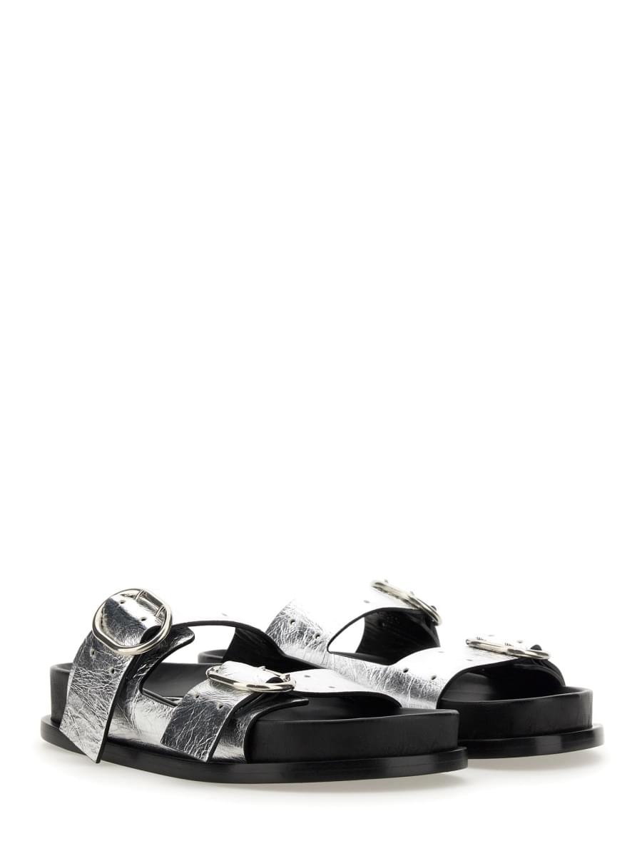 Jil Sander Women Leather Sandal With Buckle