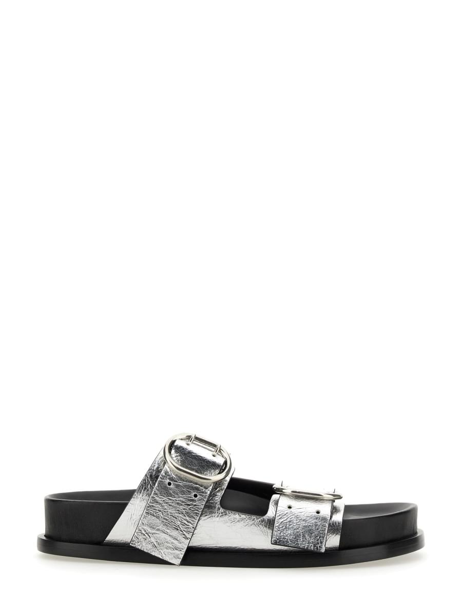 Jil Sander Women Leather Sandal With Buckle