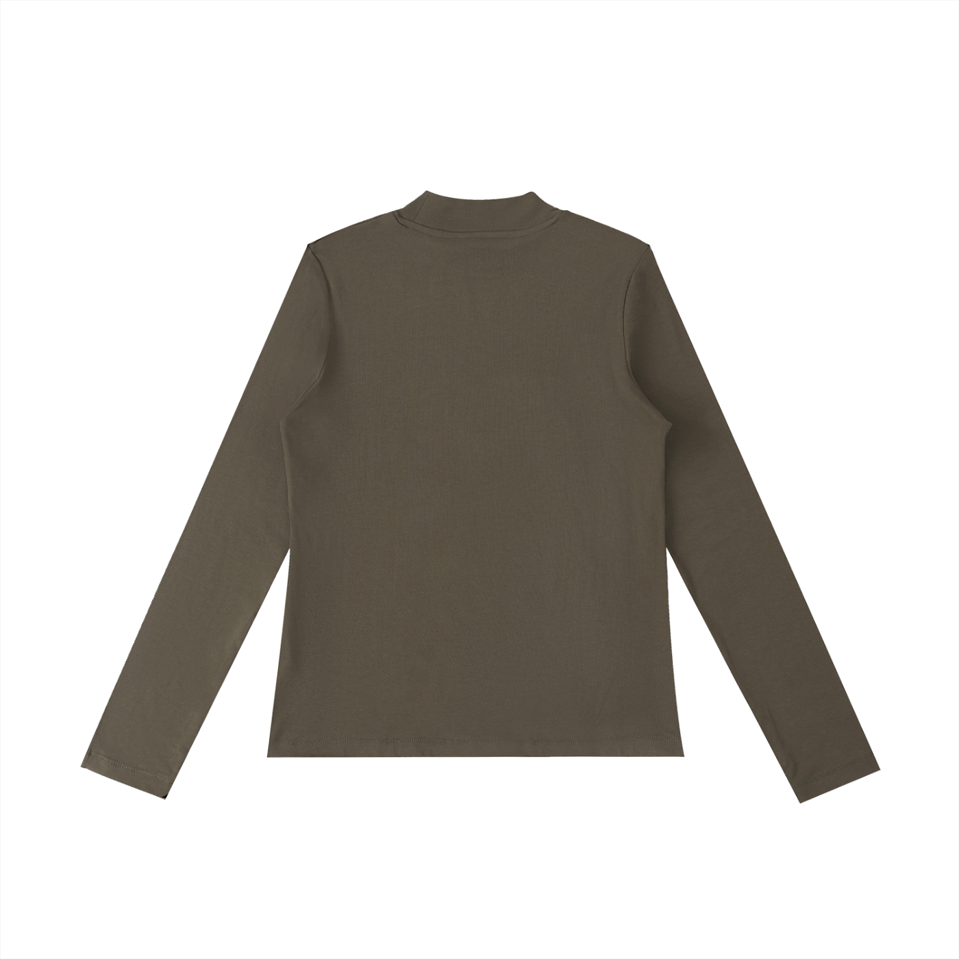 QE Essential Mock Neck Long Sleeve T-Shirt