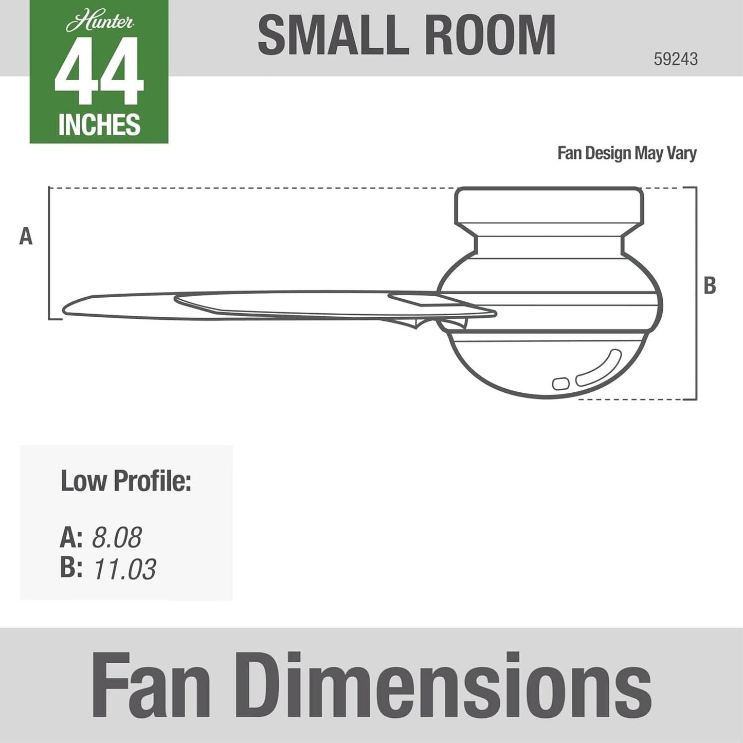 Fan Dempsey 44 Inch Brushed Nickel Ceiling Fan With LED